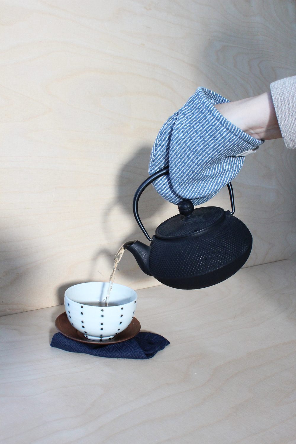 Mini Oven Mitts - 511 Grey blue stone