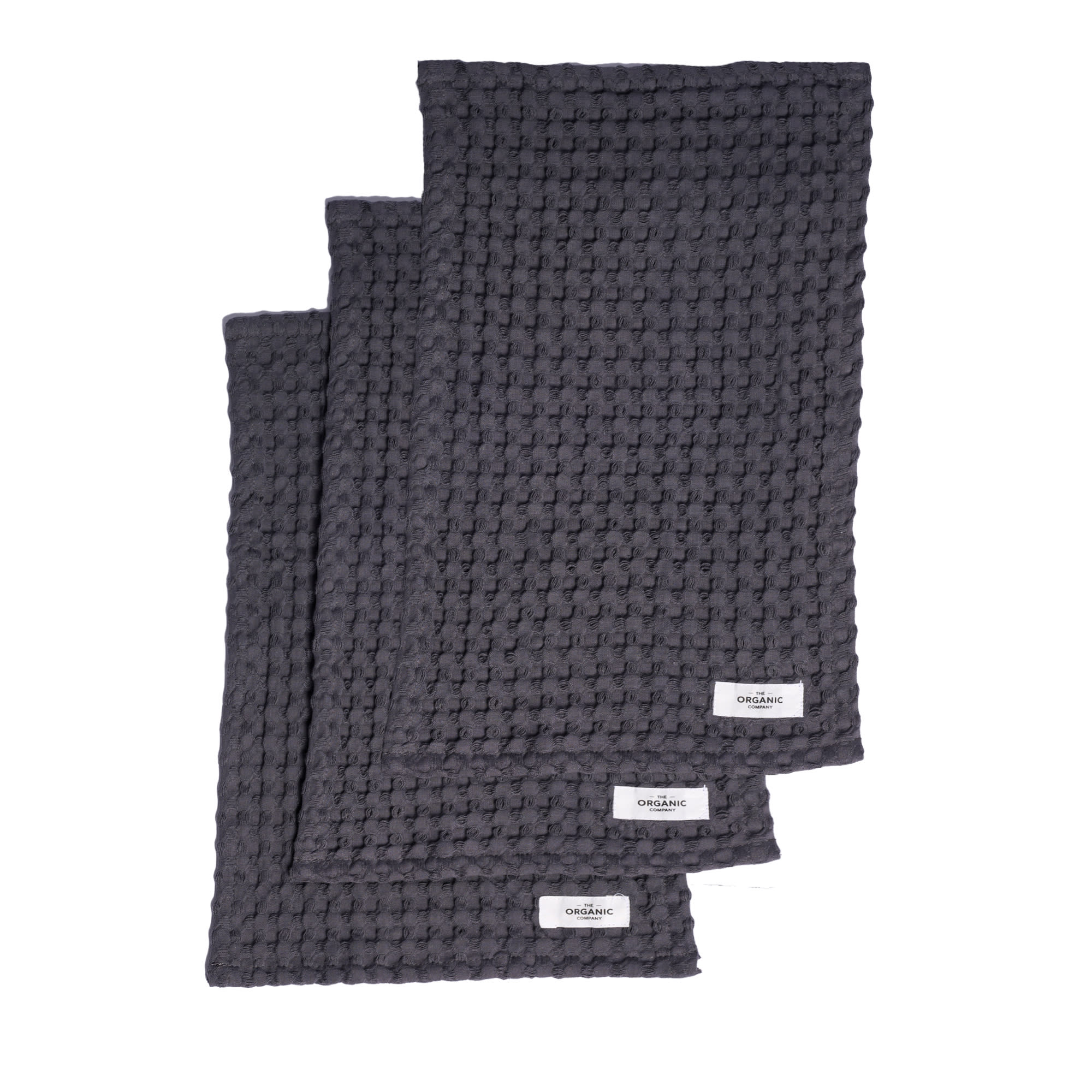 Big Waffle Wash Cloth (pack of 3 pcs) - 110 Dark grey