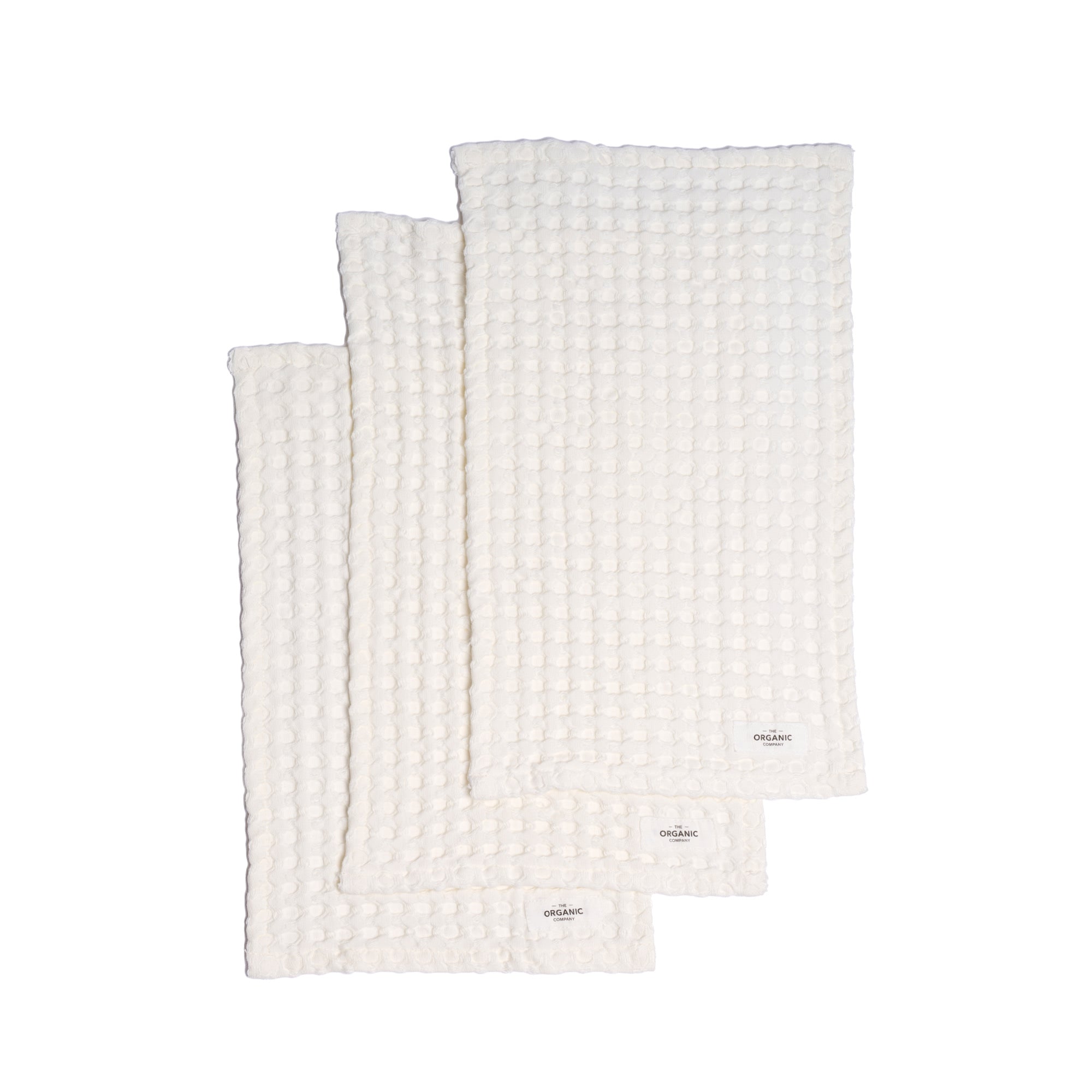 Big Waffle Wash Cloth (pack of 3 pcs) - 200 Natural white