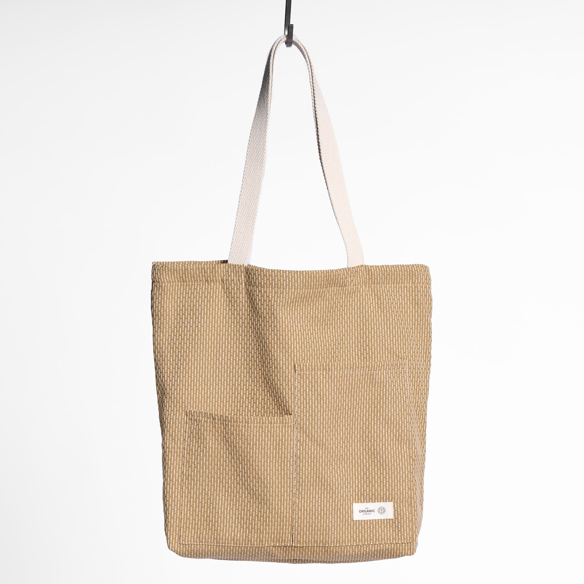Piqué Tote Bag - 216 Khaki stone