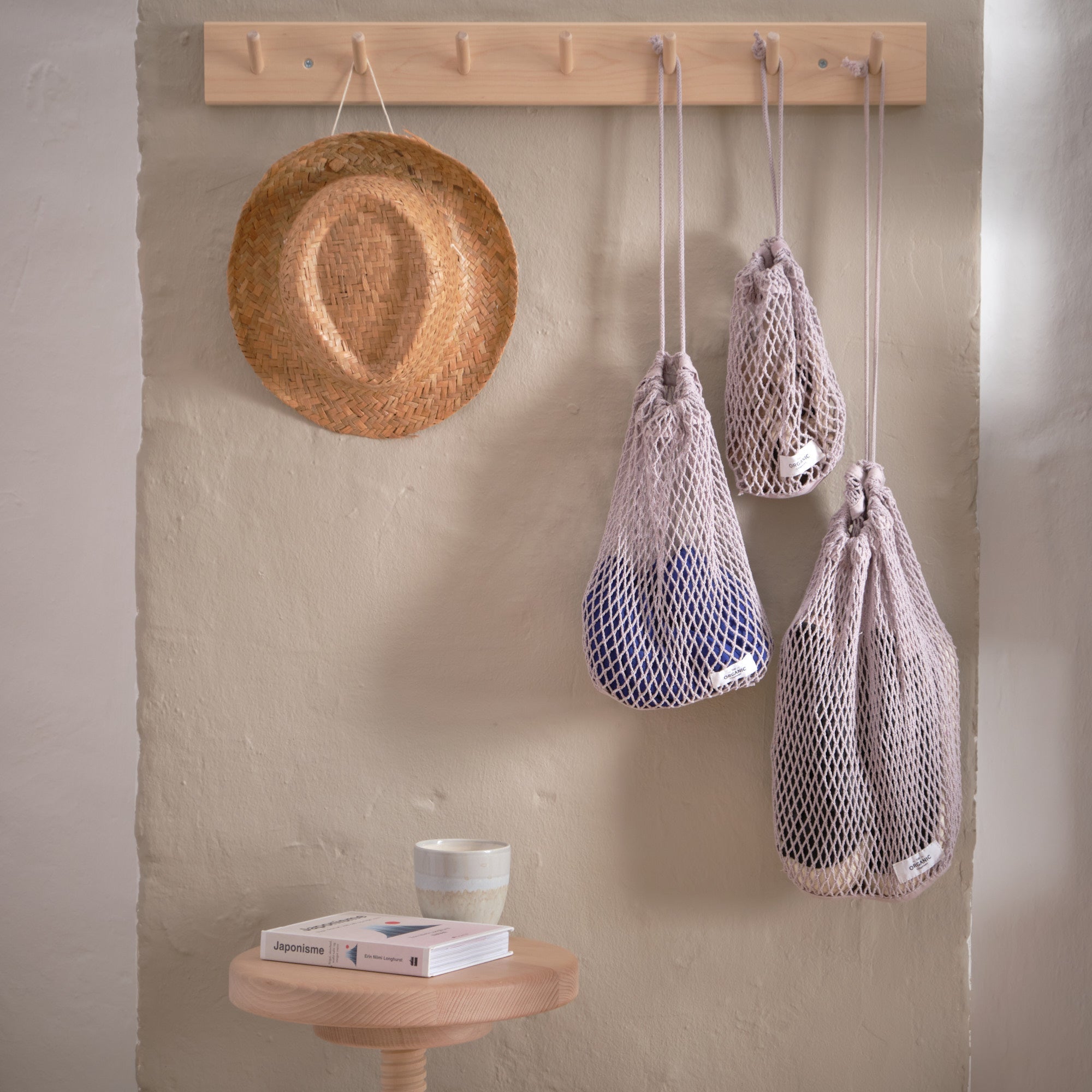 The Organic Company Net Bag Large Net Fabric (10's x 10's) 340 Dusty lavender