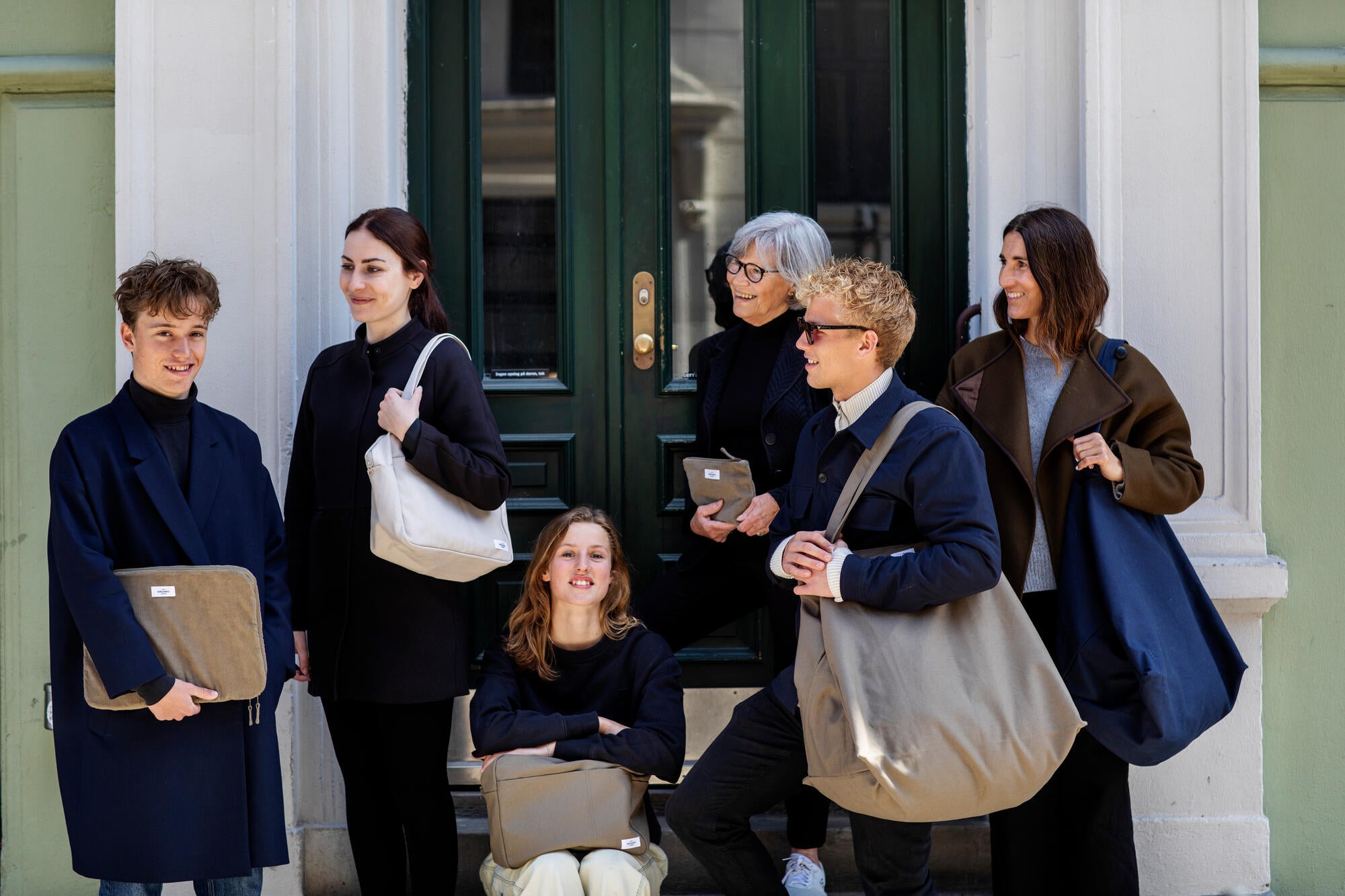 A group of people standing together