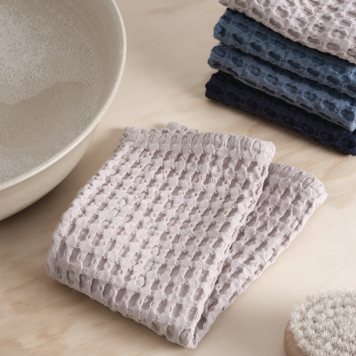 Big Waffle Wash Cloth (pack of 3 pcs) - 340 Dusty lavender