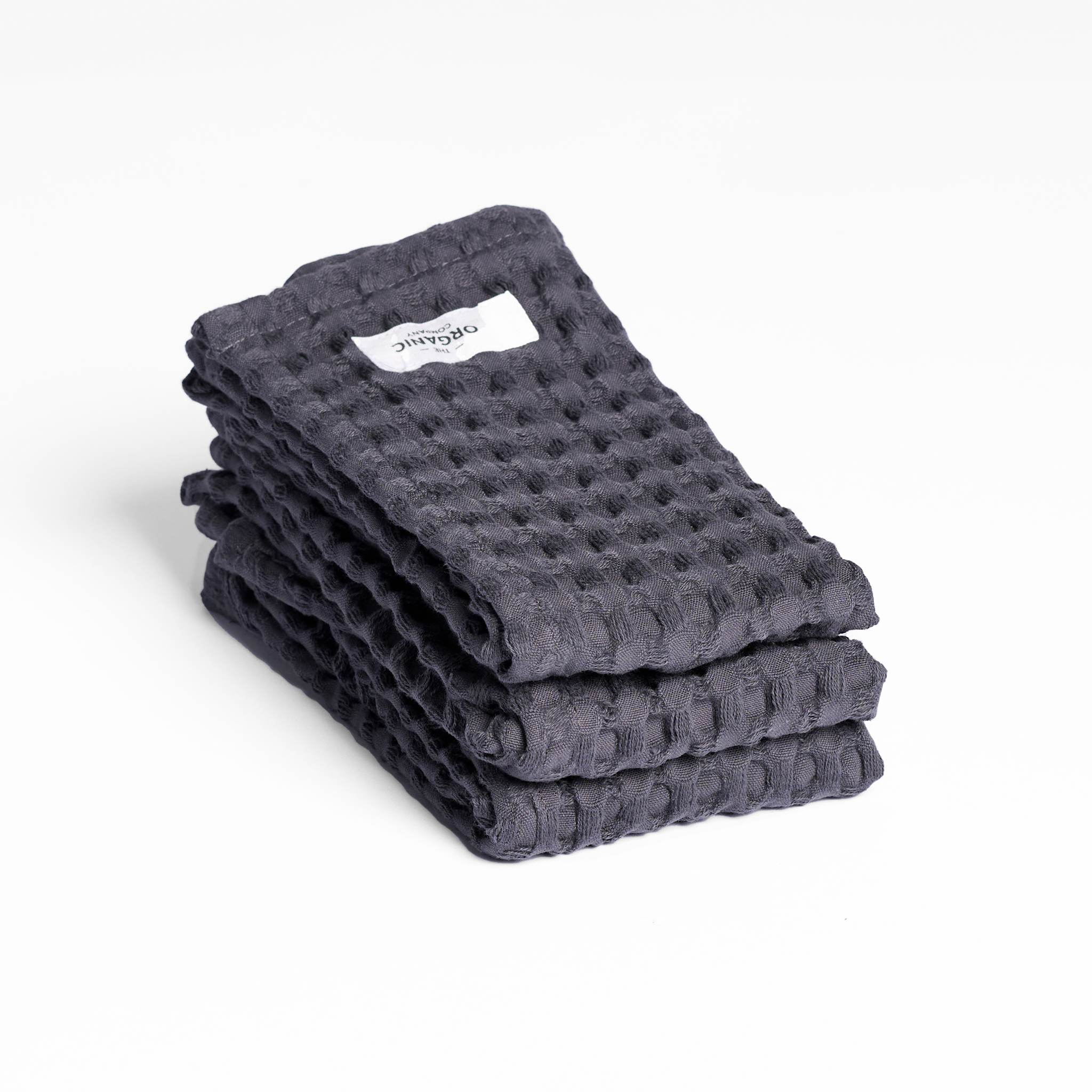 Big Waffle Wash Cloth (pack of 3 pcs) - 110 Dark grey