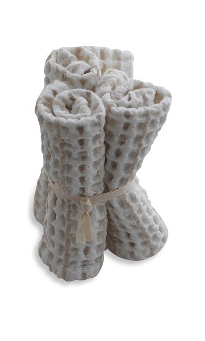 Big Waffle Wash Cloth (pack of 3 pcs) - 205 Natural white stone