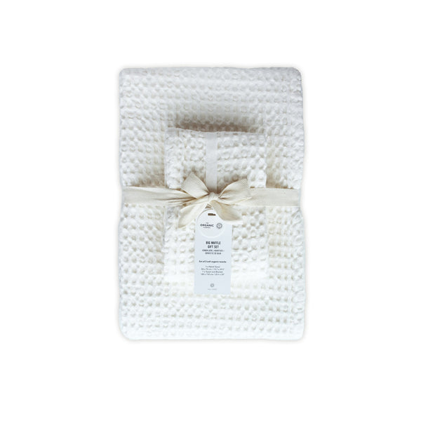 Big Waffle Gift Set - 200 Natural white