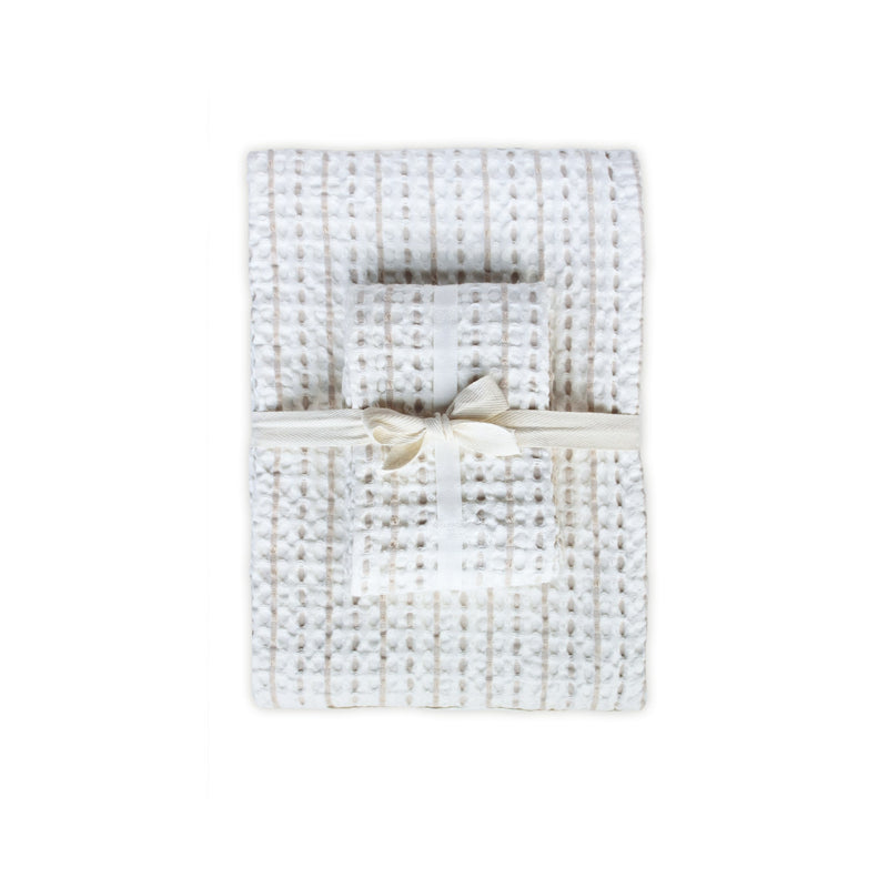 Big Waffle Gift Set - 205 Natural white stone