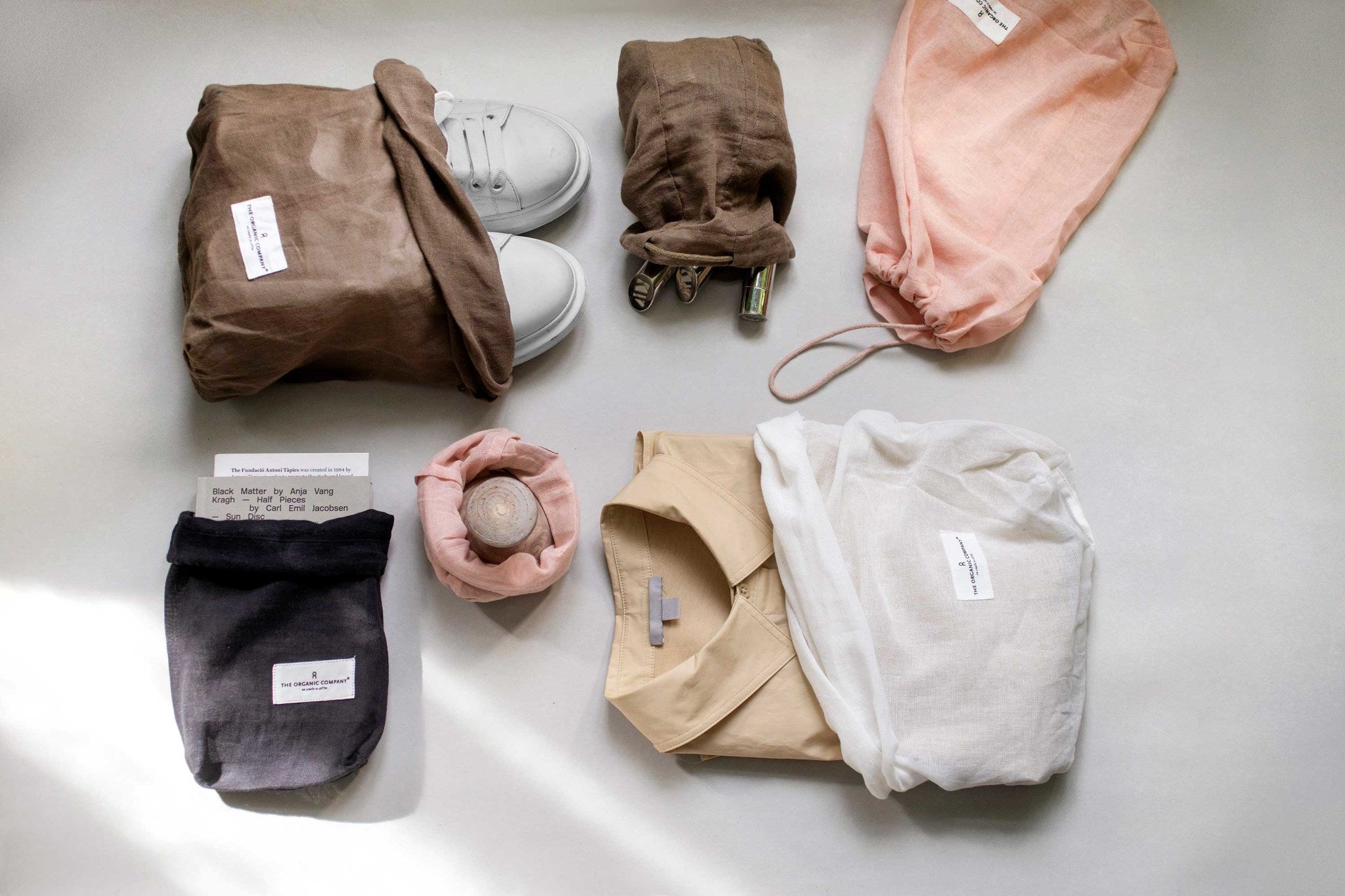 The Organic Company All Purpose Bag Large Gauze 331 Pale rose