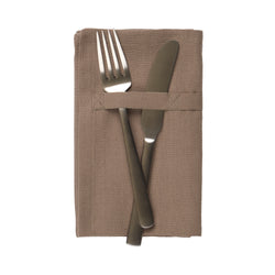 The Organic Company Dinner Napkins Herringbone 225 Clay