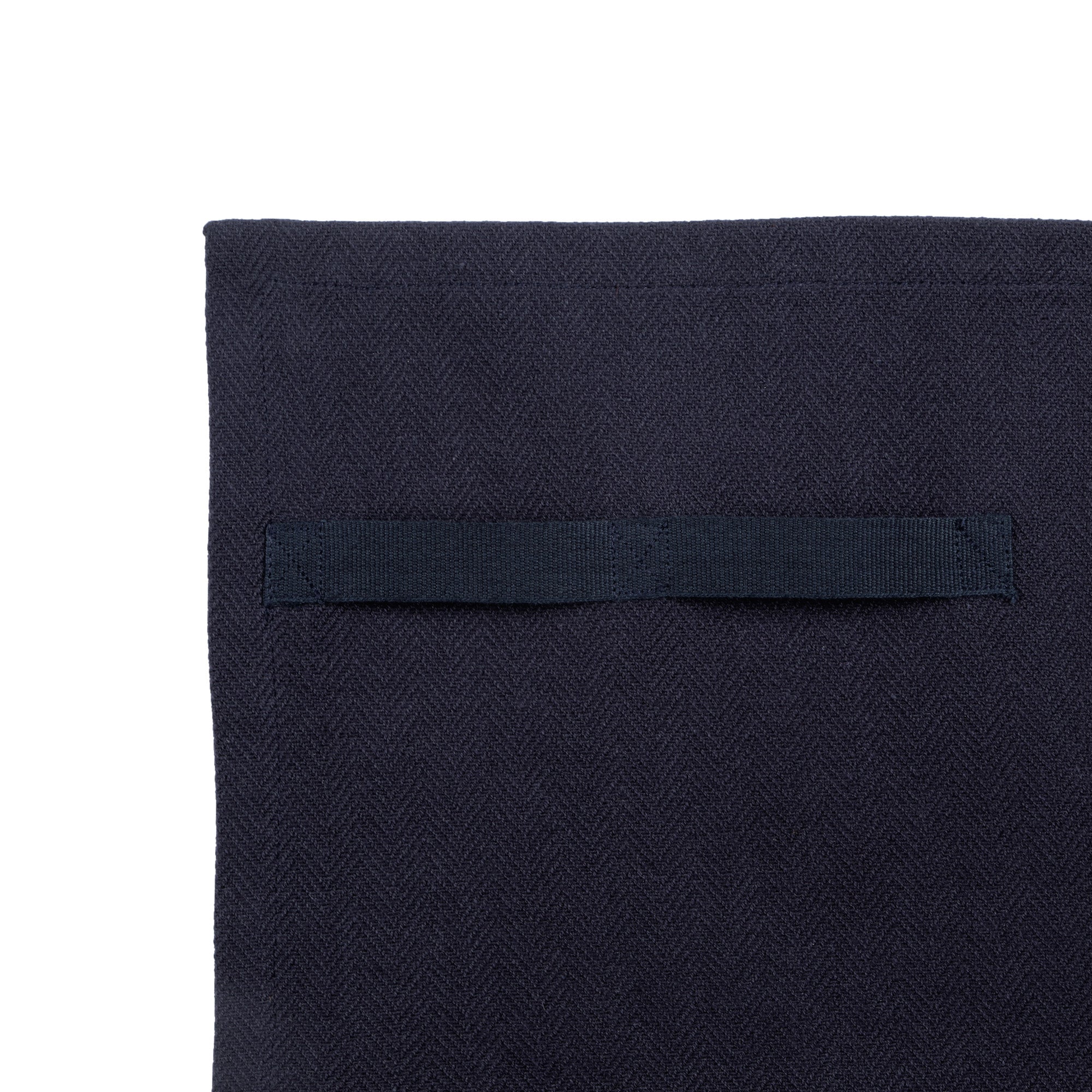 The Organic Company Dinner Napkins Herringbone 500 Dark blue