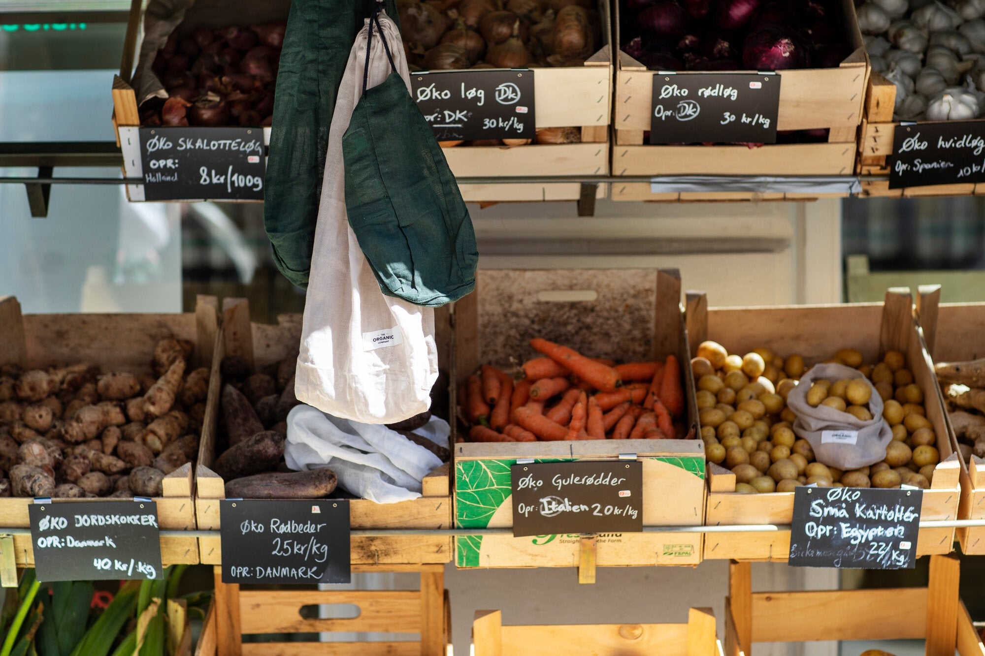 The Organic Company Food bag Set Gauze 200 Natural white