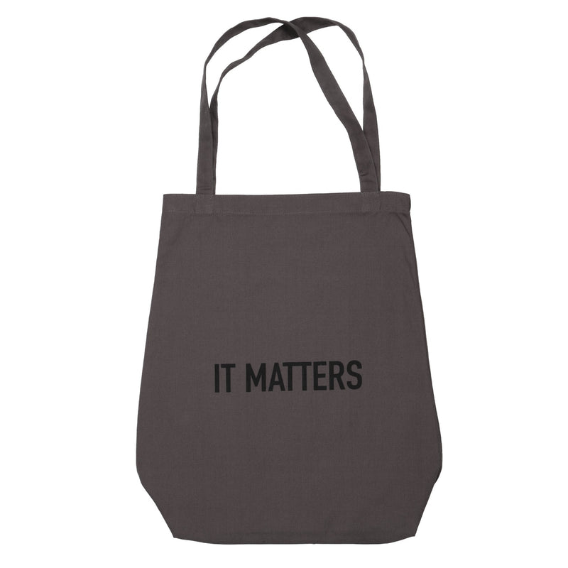 The Organic Company It Matters Bag Plain 110 Dark grey