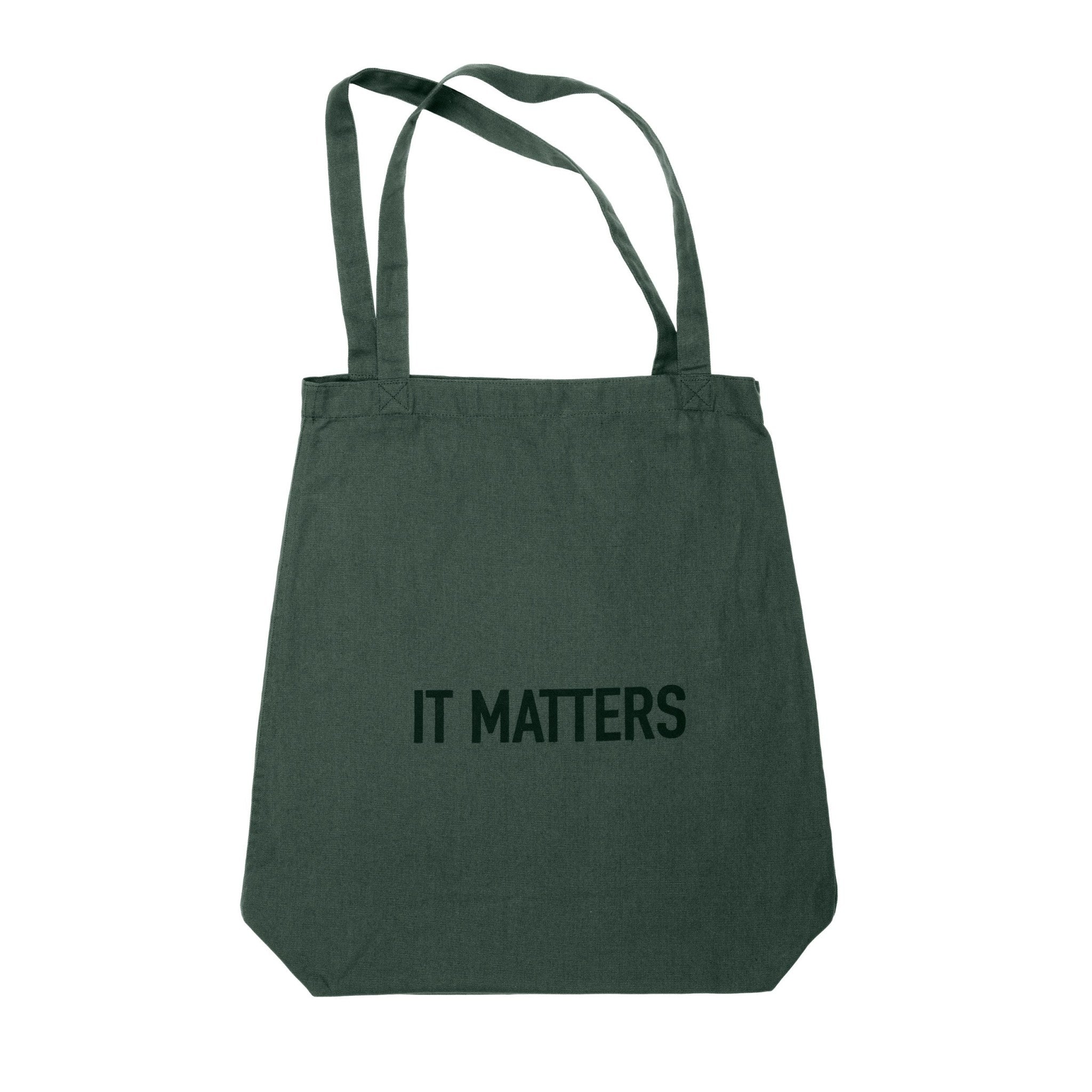 The Organic Company It Matters Bag Plain 400 Dark green