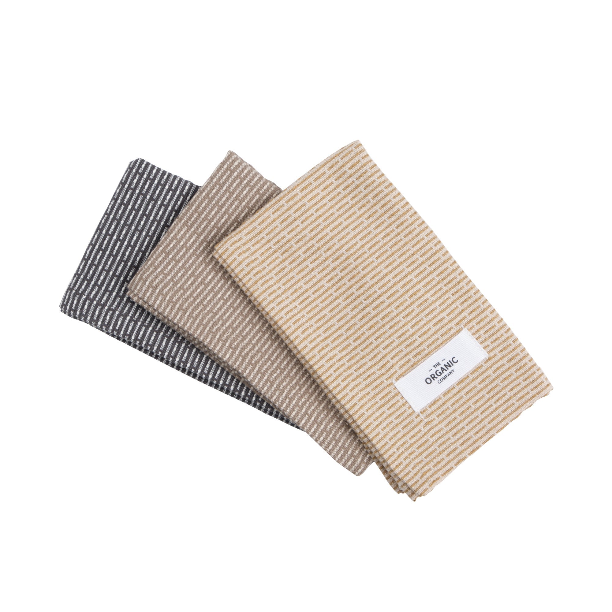 The Organic Company Kitchen cloths 3 pack Piqué 911 Earth