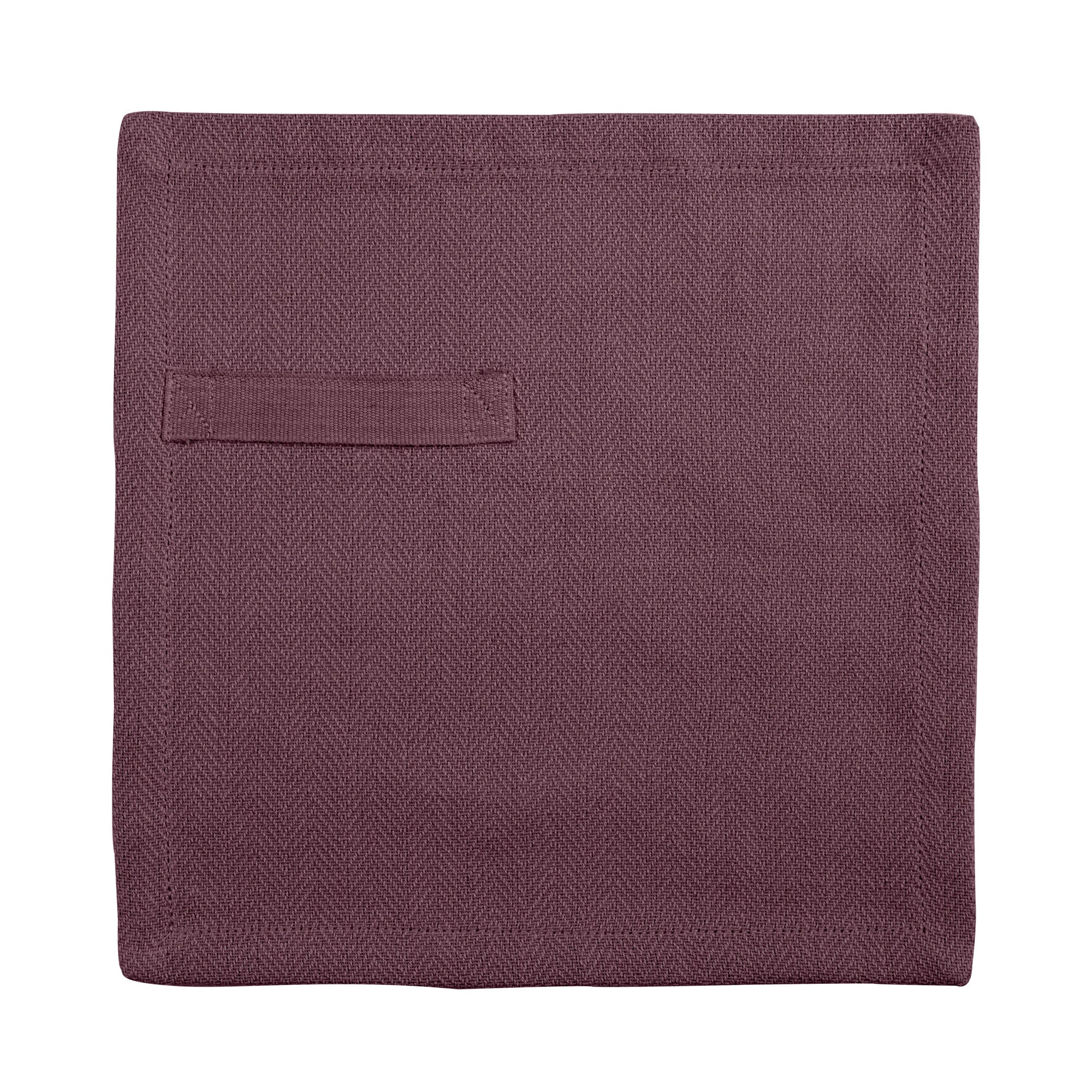 The Organic Company Everyday Napkin Herringbone 390 Maroon