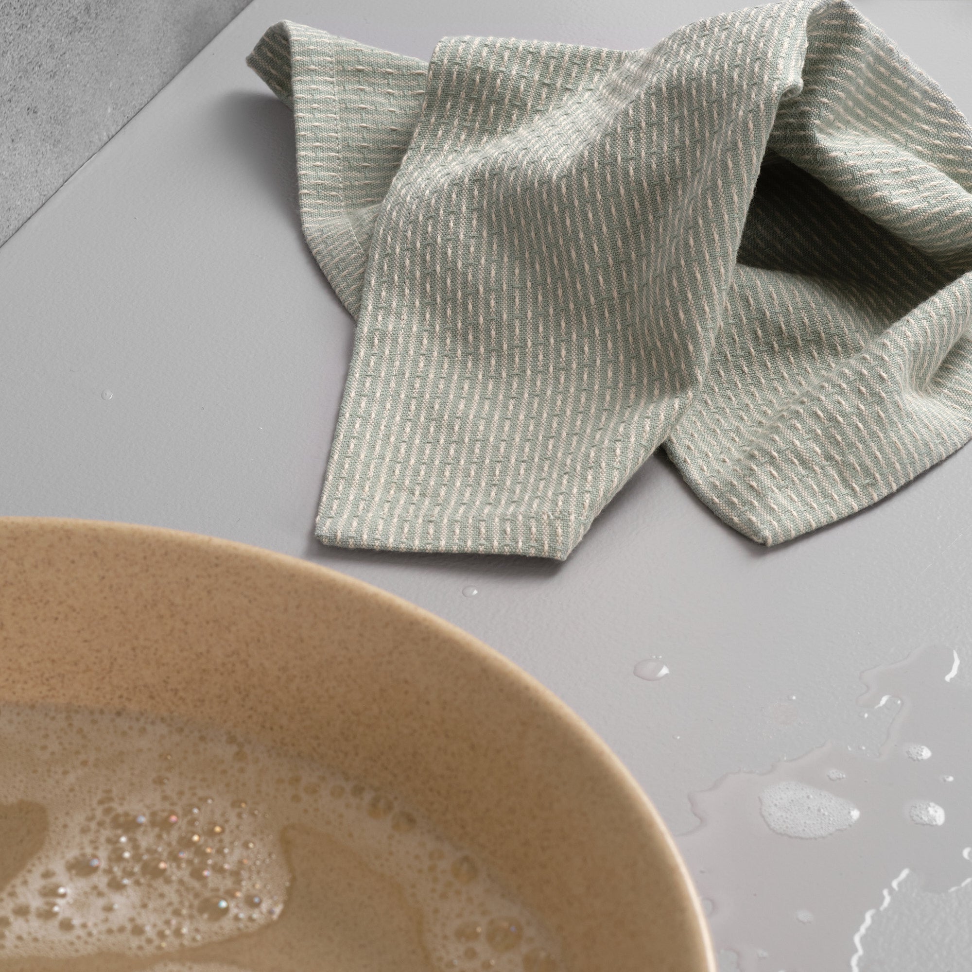 The Organic Company Kitchen Cloth Piqué 420 Evening bay