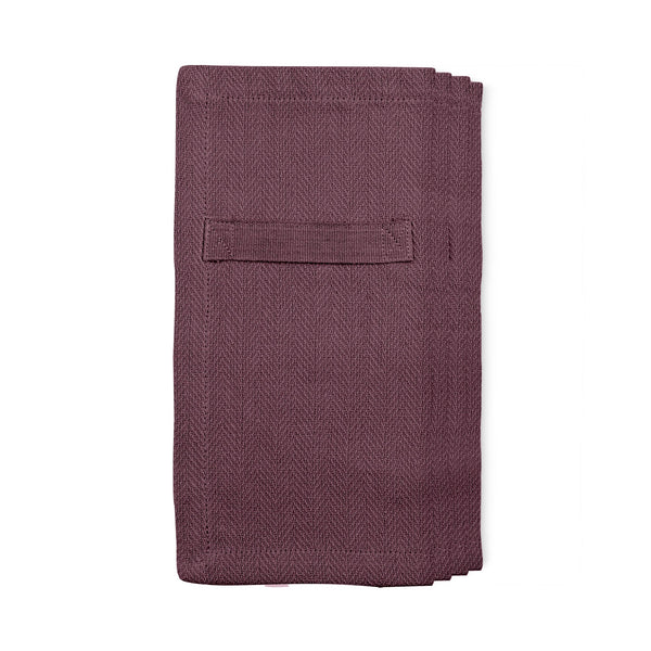 The Organic Company Everyday Napkin Herringbone 390 Maroon