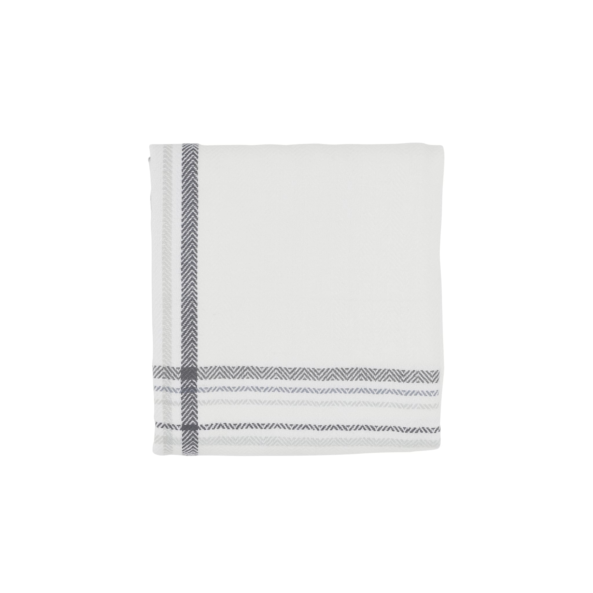 The Organic Company Kitchen Towel Herringbone 803 Ocean check