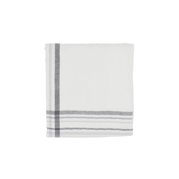 The Organic Company Kitchen Towel Herringbone 803 Ocean check