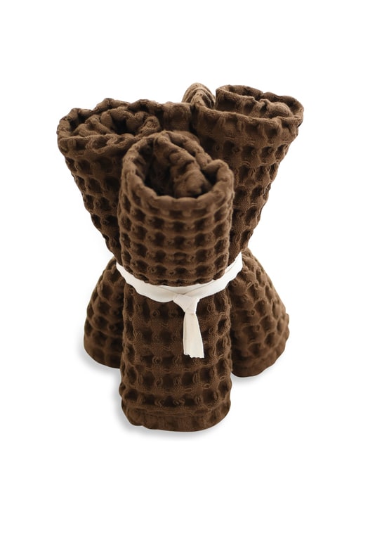 Big Waffle Wash Cloth (pack of 3 pcs) - 240 Teak