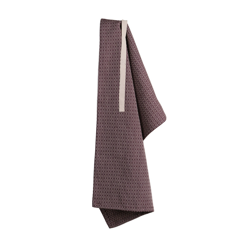 The Organic Company Little Towel - 35 x 60 cm Piqué 395 Maroon stone