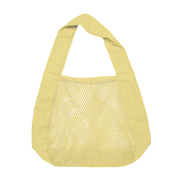 Net shoulder bag pale yellow