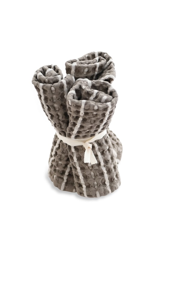 Big Waffle Wash Cloth (pack of 3 pcs) - 226 Clay stone