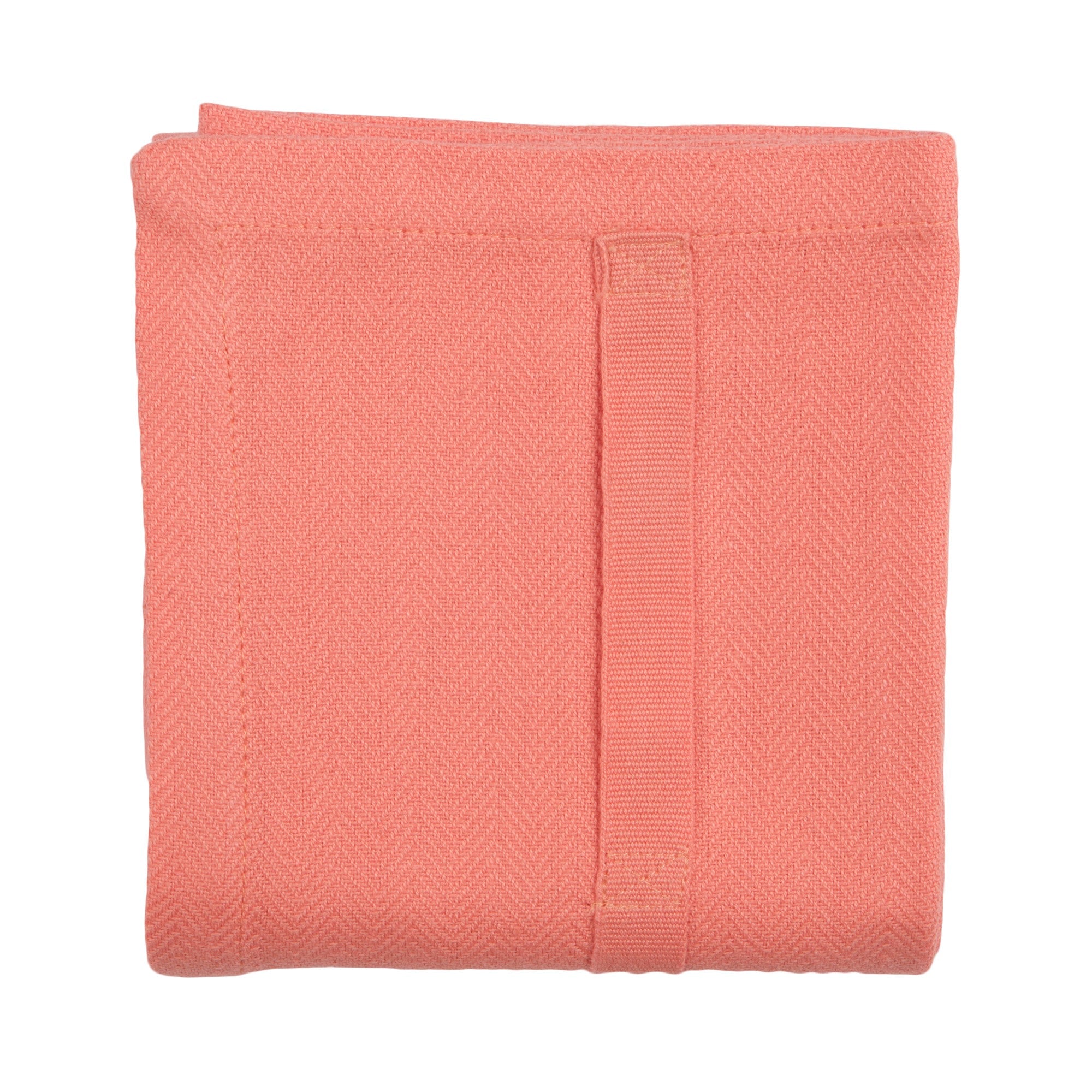 The Organic Company Kitchen Towel Herringbone 385 Coral