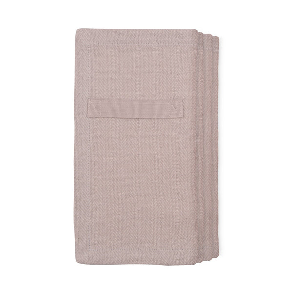 The Organic Company Everyday Napkin Herringbone 340 Dusty lavender