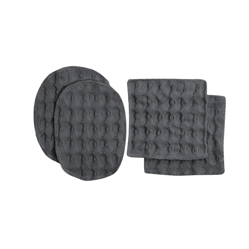 The Organic Company Big Waffle Makeup Pads Big Waffle 110 Dark grey