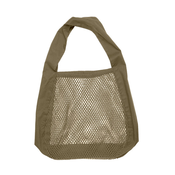 The Organic Company Net shoulder bag Net Fabric (10's x 10's) 215 Khaki