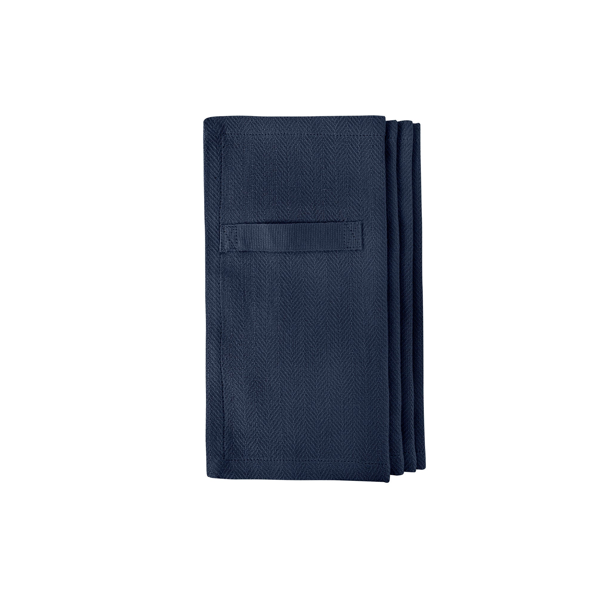 The Organic Company Everyday Napkin Herringbone 500 Dark blue