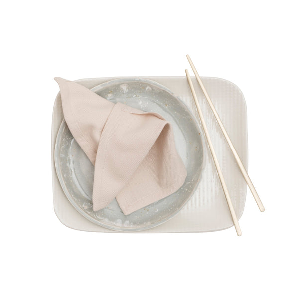 The Organic Company Everyday Napkin Herringbone 202 Stone