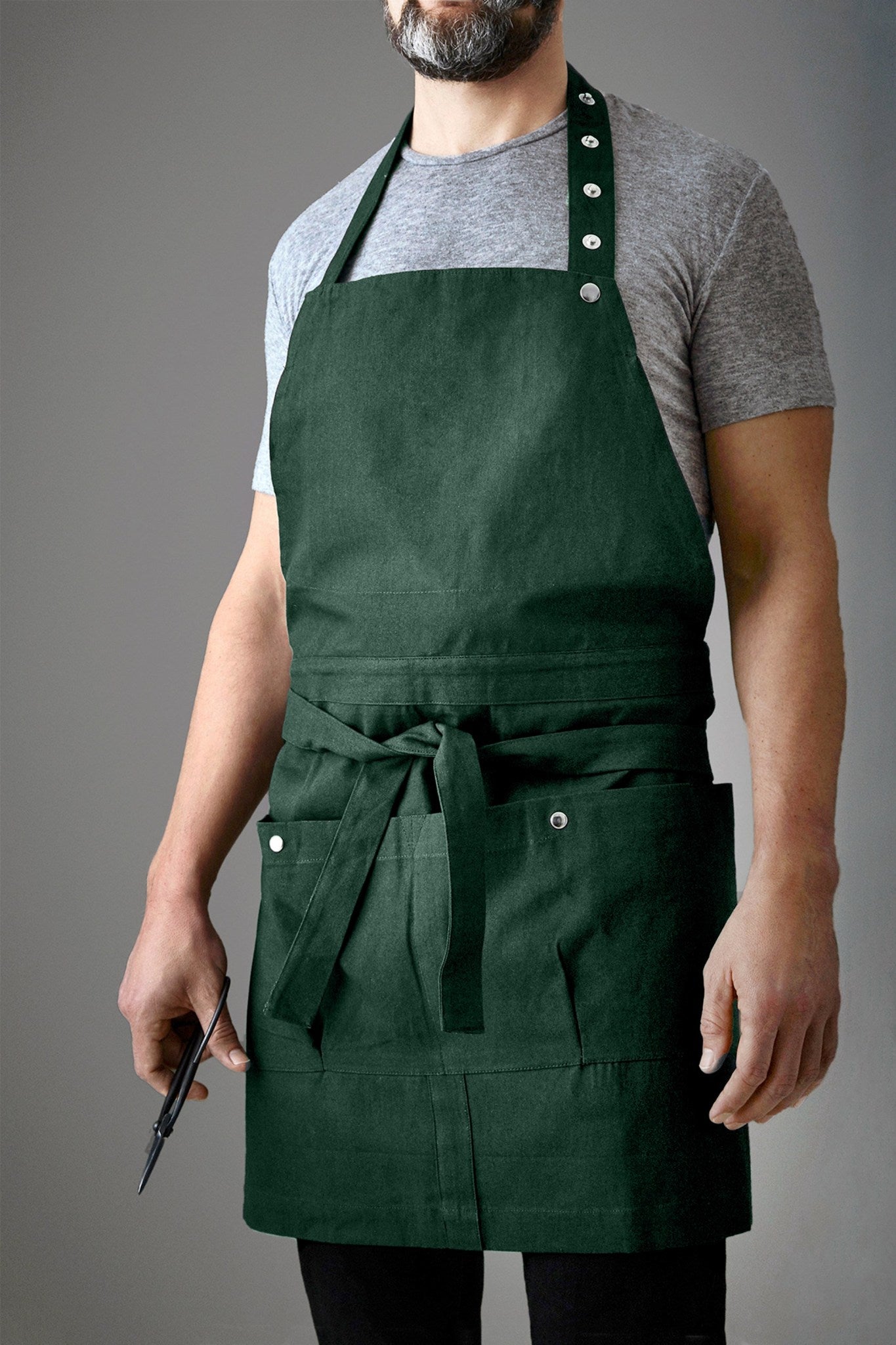 The Organic Company Creative and Garden Apron Canvas 400 Dark green