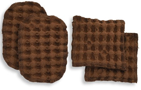 Big Waffle Makeup Pads - 240 Teak