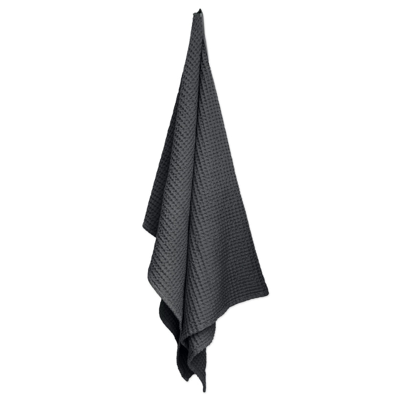 The Organic Company Big Waffle Towel and Blanket - 150 x 100 cm Big Waffle 110 Dark grey