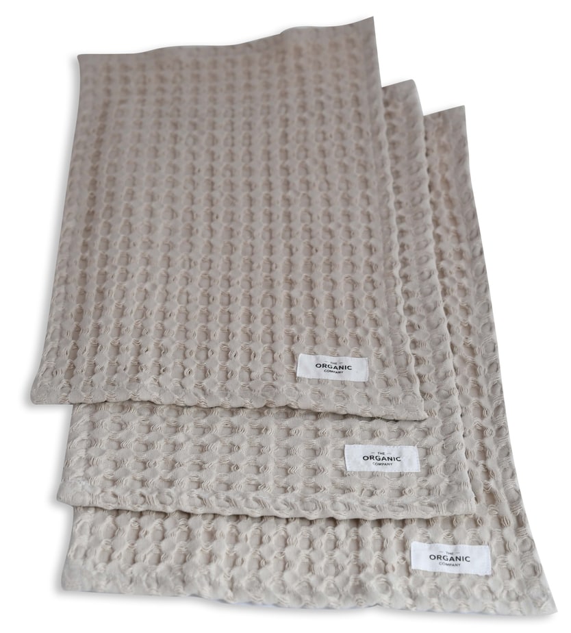 Big Waffle Wash Cloth (pack of 3 pcs) - 205 Natural white stone