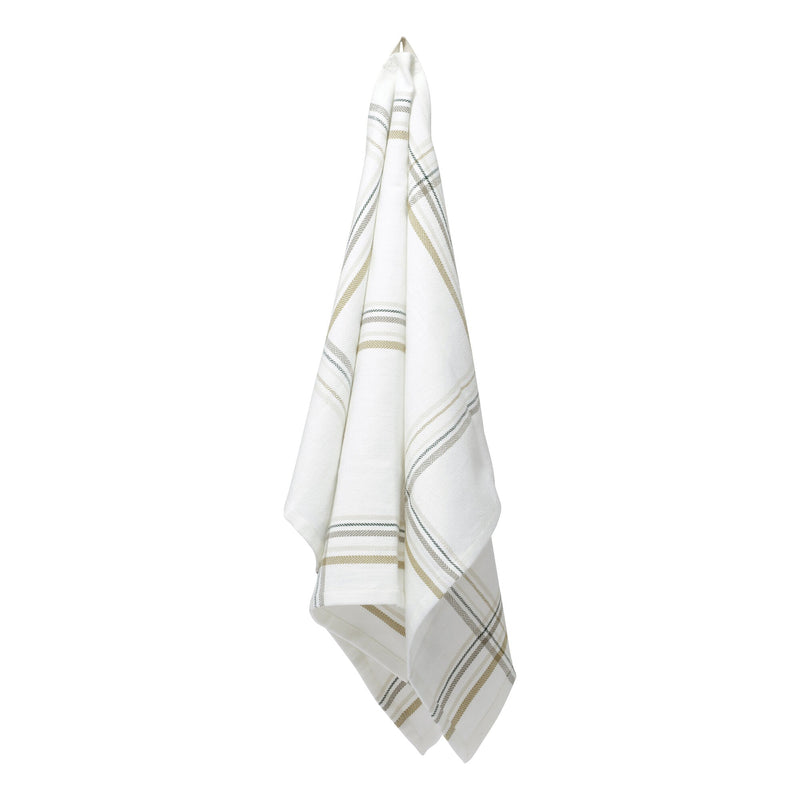 The Organic Company Kitchen Towel Herringbone 801 Earth check