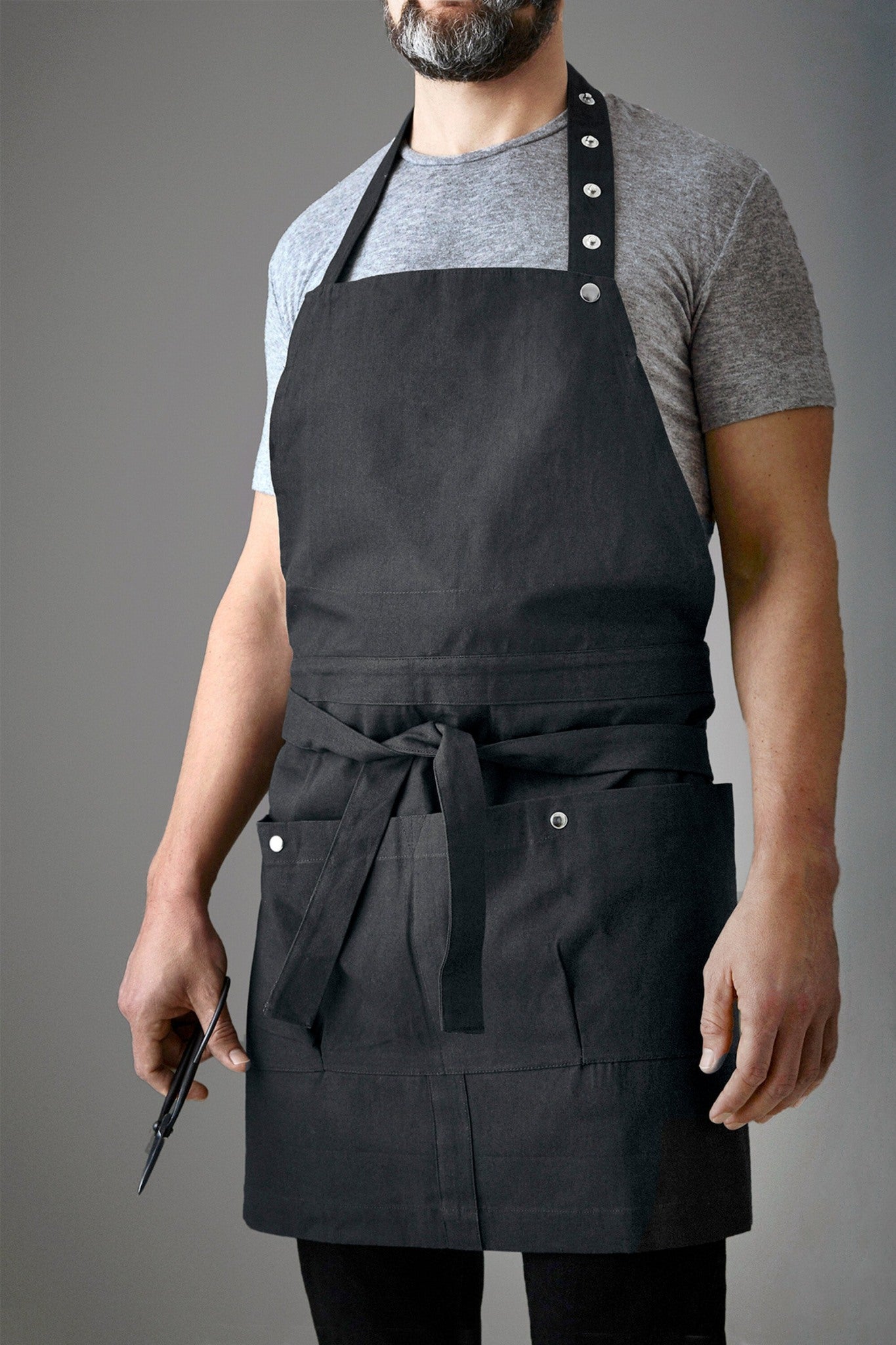 The Organic Company Creative and Garden Apron Canvas 110 Dark grey