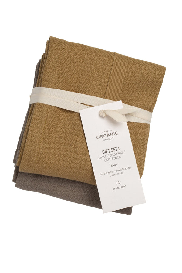 The Organic Company Gift set I Herringbone 951 Earth Set Color Mix