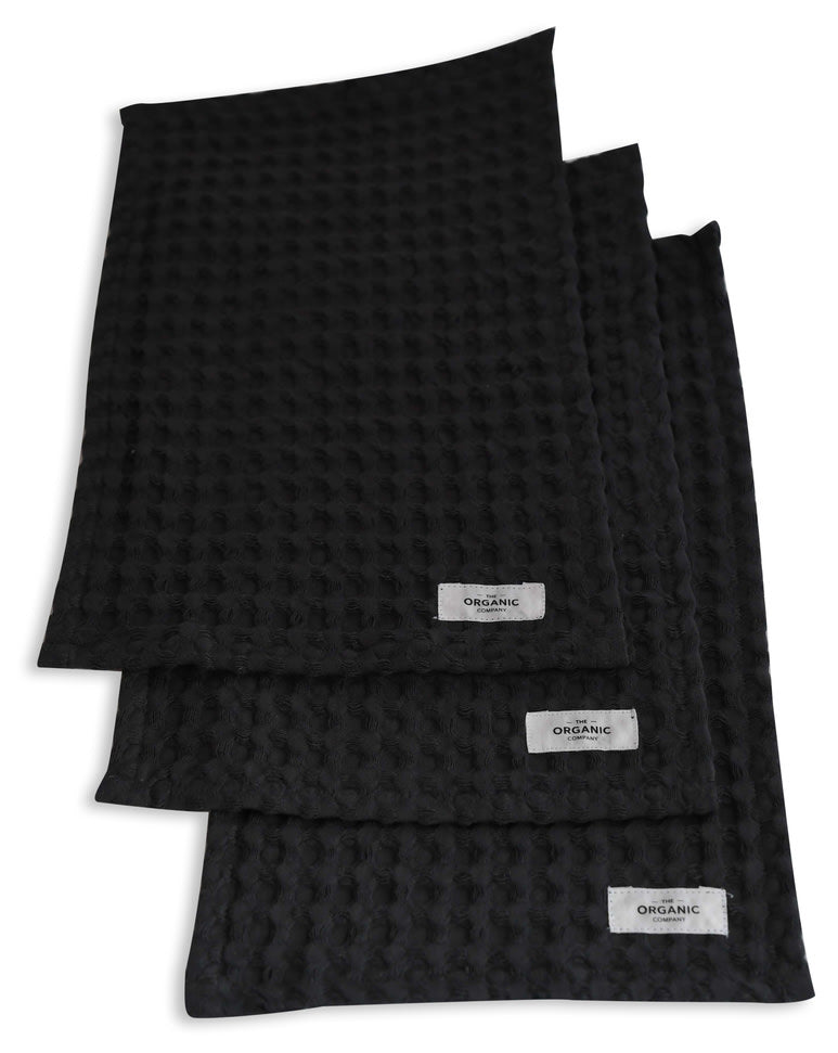 Big Waffle Wash Cloth (pack of 3 pcs) - 110 Dark grey