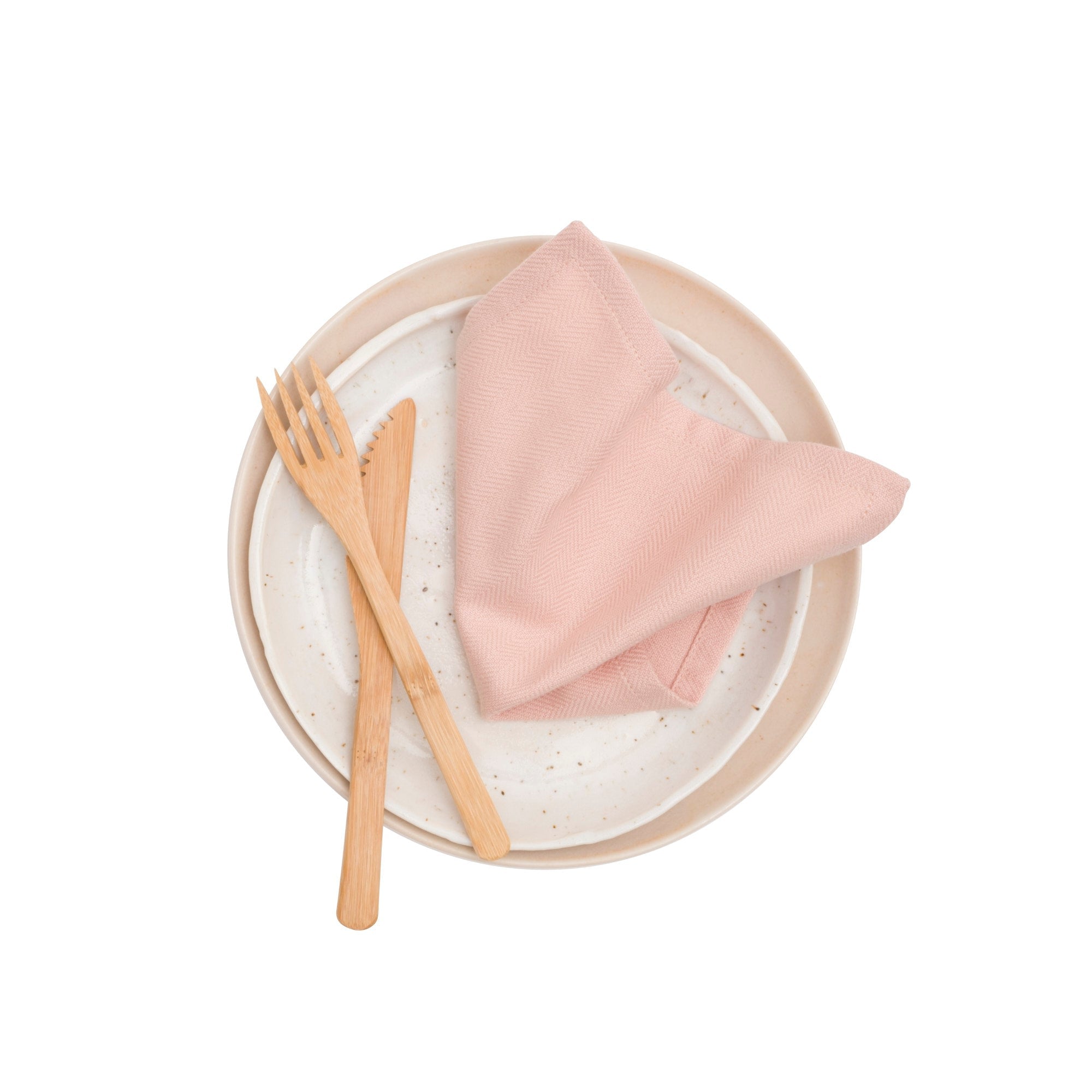 The Organic Company Everyday Napkin Herringbone 331 Pale rose