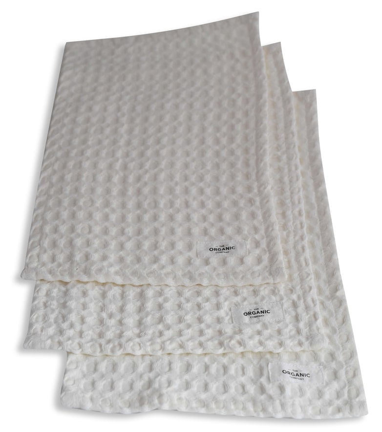 Big Waffle Wash Cloth (pack of 3 pcs) - 200 Natural white