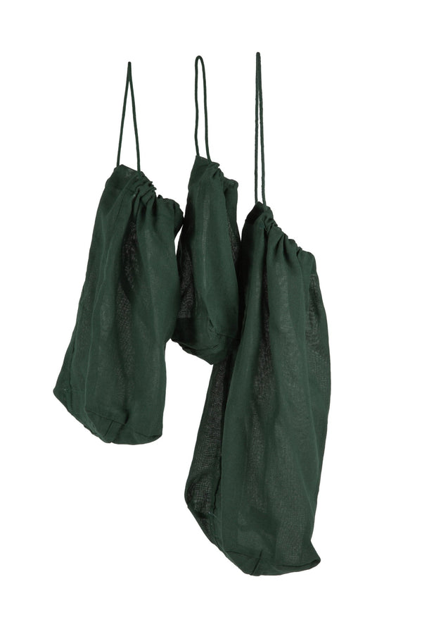 The Organic Company Food bag Set Gauze 400 Dark green