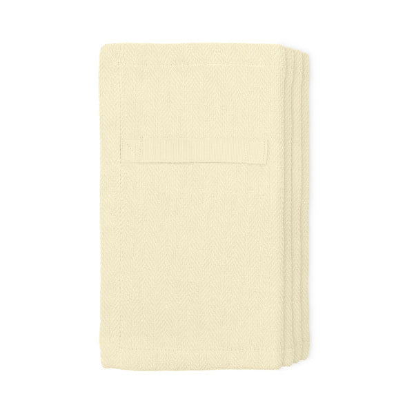 The Organic Company Everyday Napkin Herringbone 210 Pale yellow