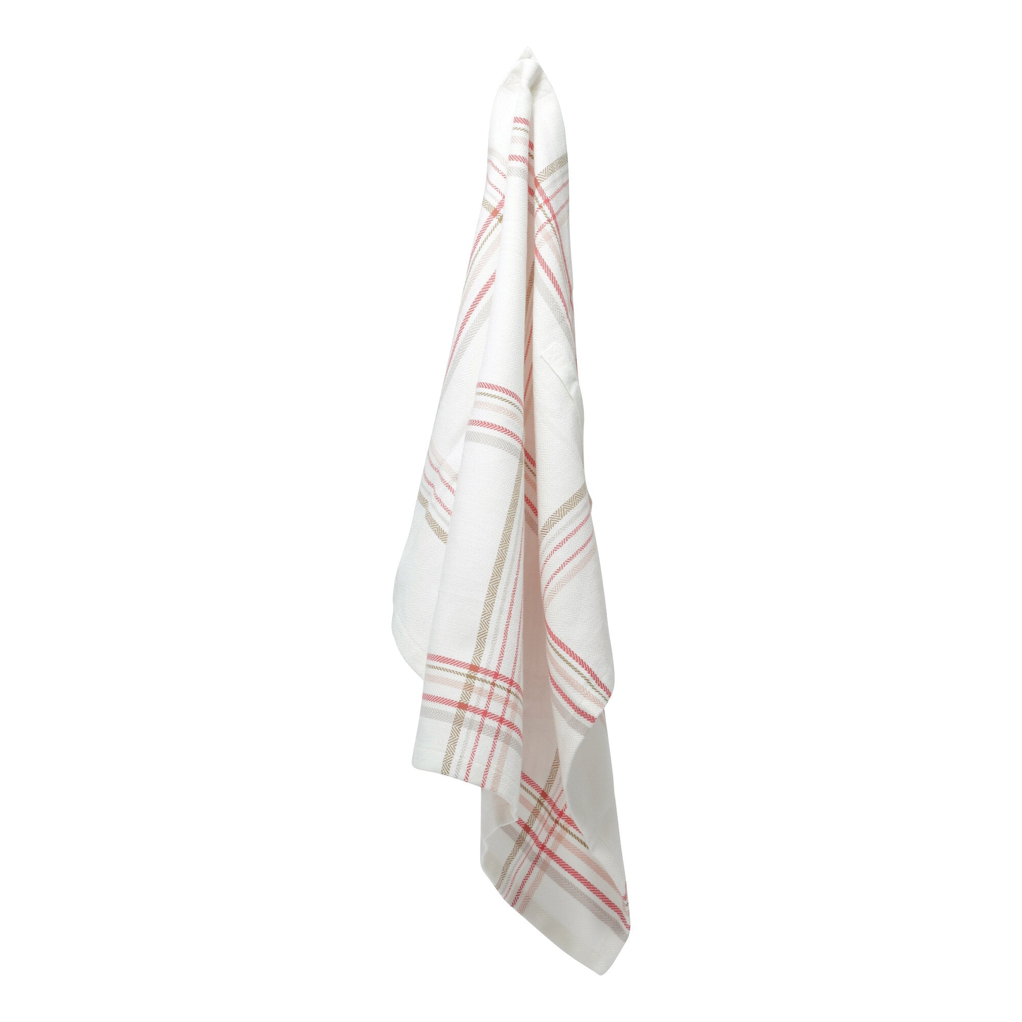 The Organic Company Kitchen Towel Herringbone 802 Floral check