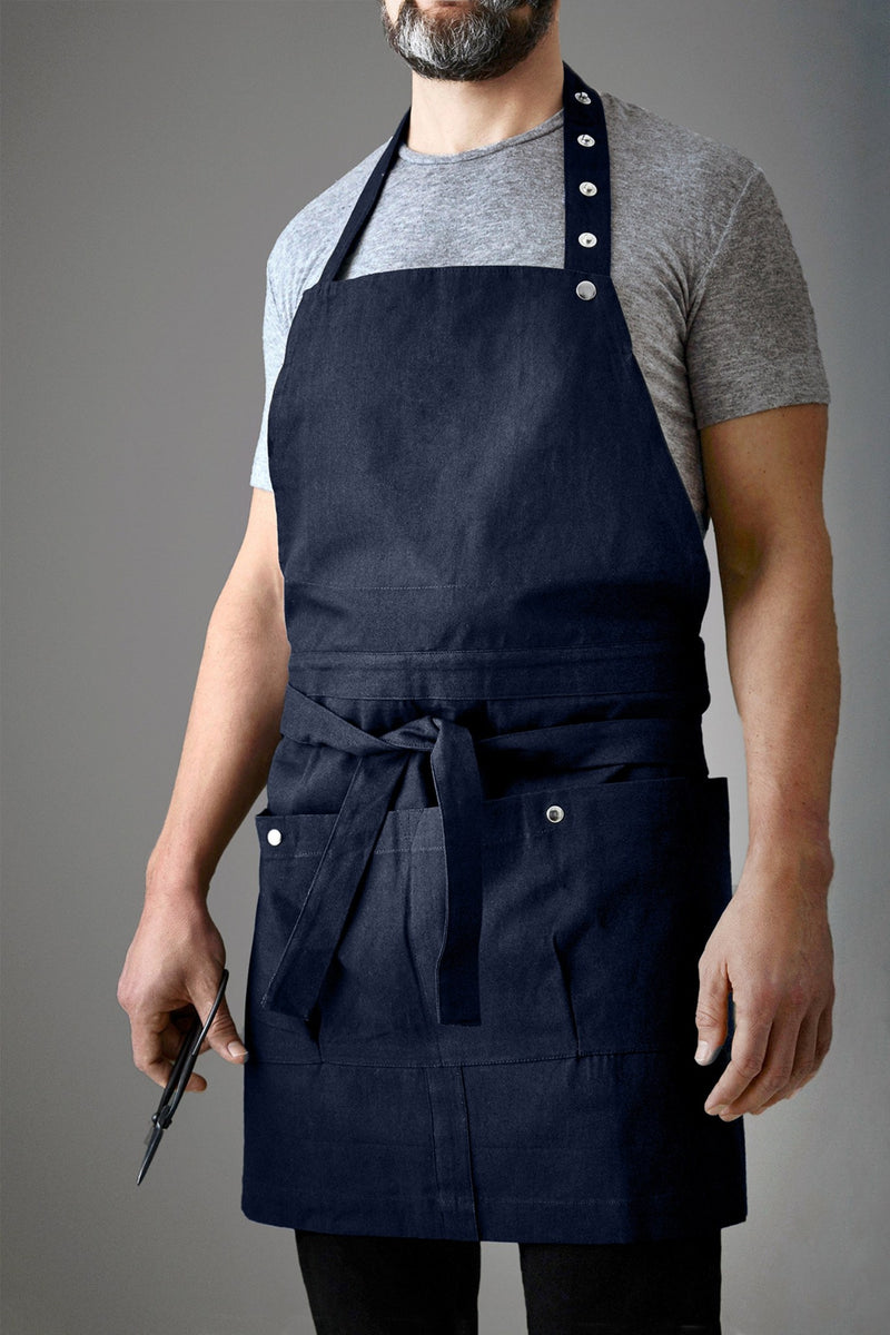 The Organic Company Creative and Garden Apron Canvas 500 Dark blue