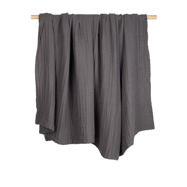 6-Layer Soft Blanket - 110 Dark grey