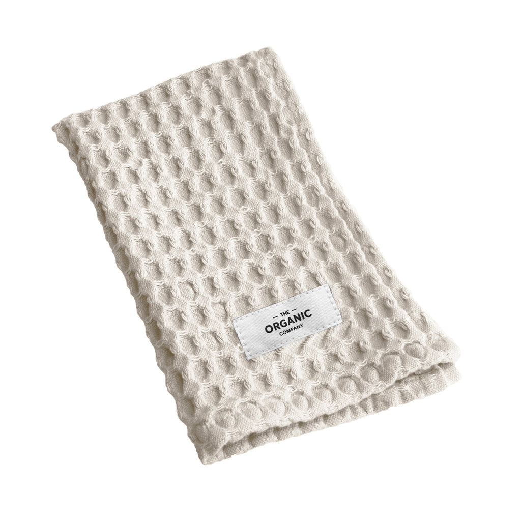 Luxury Organic Airy Waffle Washcloth 4-Pack in Fog Grey | Fair Trade by P A C T