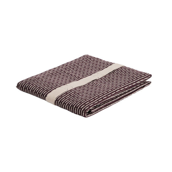 The Organic Company Little Towel - 35 x 60 cm Piqué 395 Maroon stone